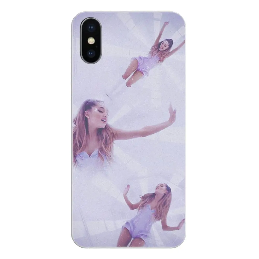 Для iPhone XS Max XR X 4 4S 5 5S 5C SE 6 6S 7 8 Plus Samsung Galaxy J1 J3 J5 J7 A3 A5 Ariana Grande pop singer силиконовый