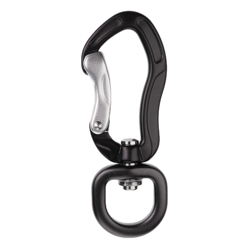 

400KG Aviation Aluminum Swivel Eye Snap Hook Clip Backpack Hanging Hook Carabiner 7.5x2.7cm for Outdoor Climbing Camping Hiking