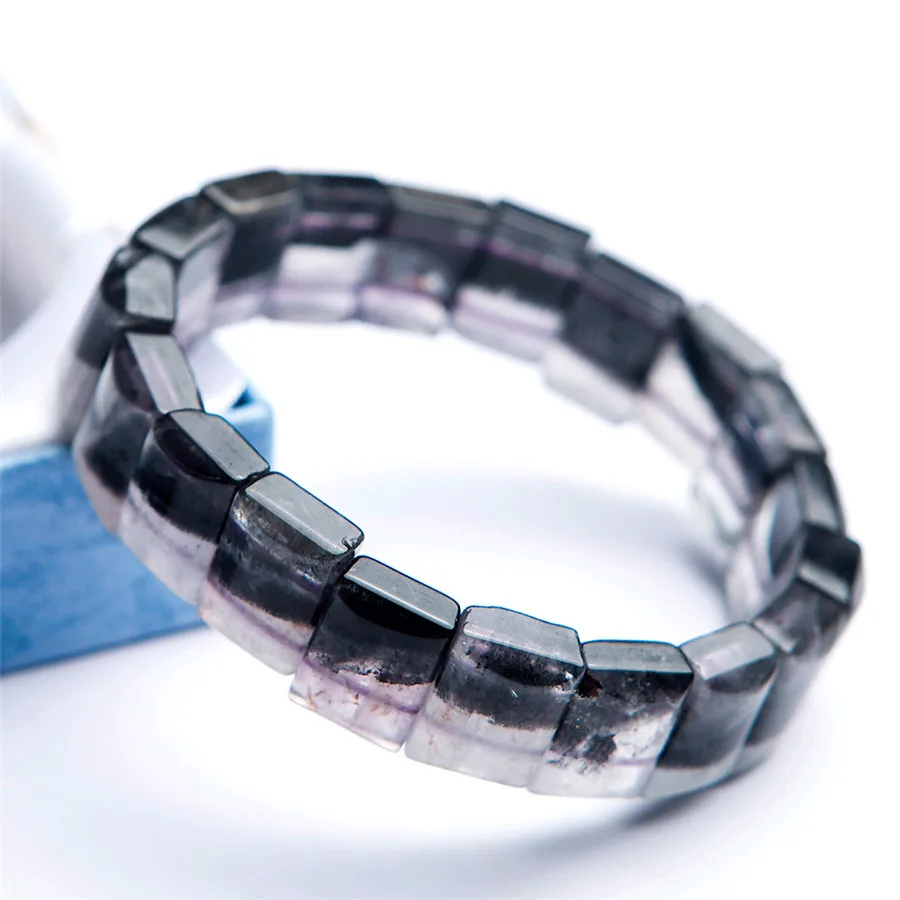 Natural Auralite 23 Canada Gem Stone Rectangle Beads Healing Bracelet 13x6mm AAA | Украшения и аксессуары