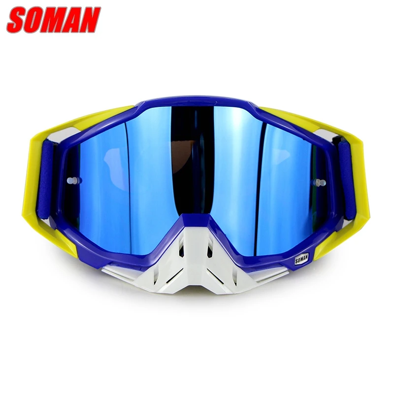 Лидер продаж, оригинальные Брендовые очки Soman для мотокросса, ATV Casque, мотоциклетные очки, гоночные мотоциклетные солнцезащитные очки, велосипедные очки