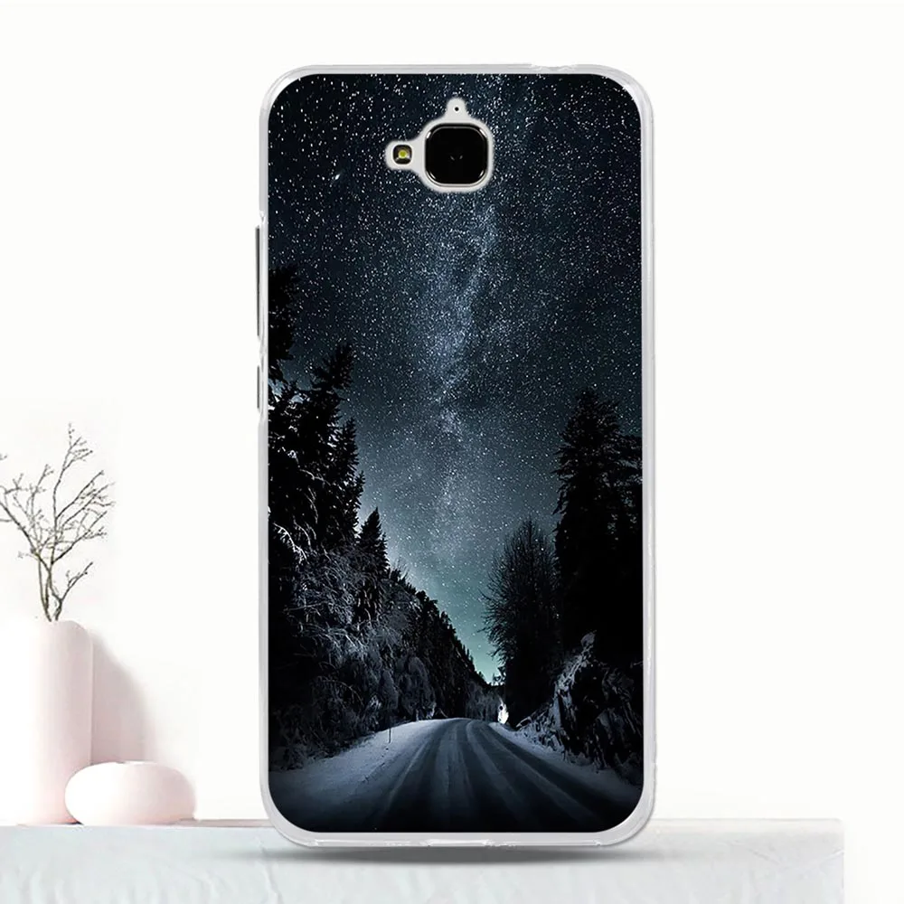 Silicone Soft Cover For Huawei Y6 Pro TPU Case Pattern Coque Honor Play 5X / Enjoy 5 Phone Holly 2 Plus 5.0" | Мобильные