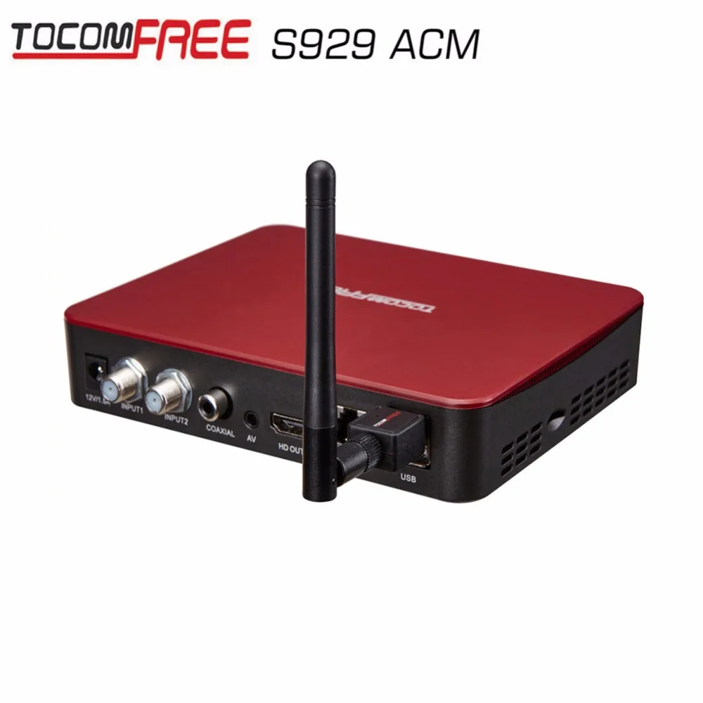 Tocomfree twin тюнер Full HD спутниковый ресивер сильный декодер tocomfree S929ACM работы для