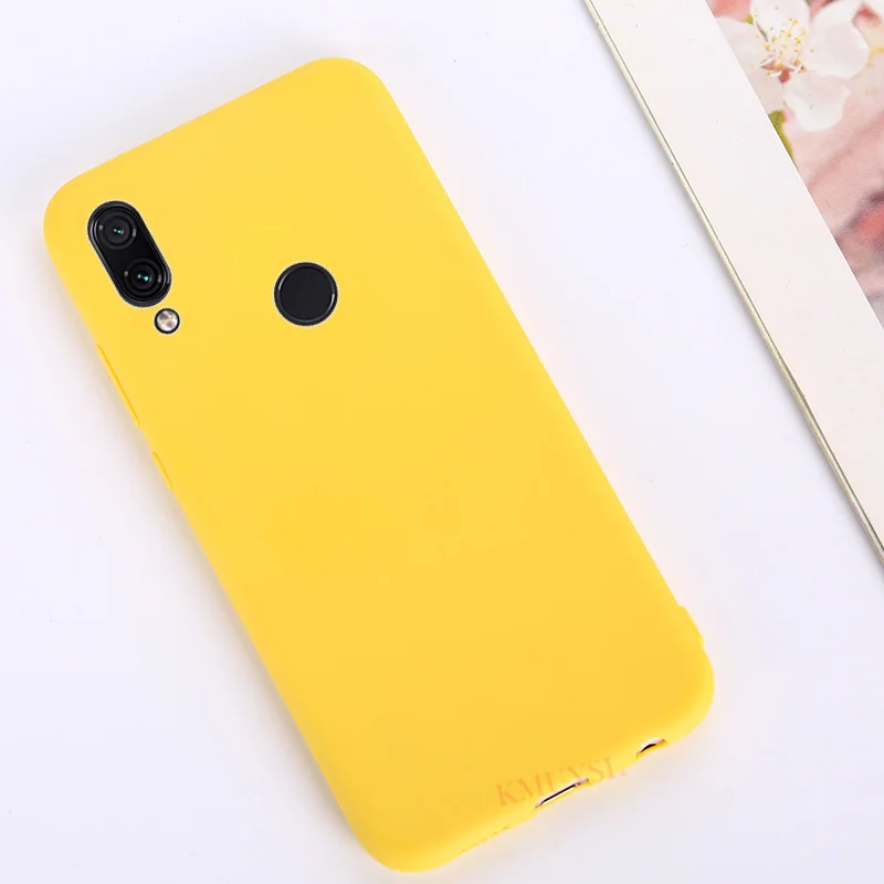 Мягкий силиконовый чехол для samsung Galaxy A50 A70 A40S A30 A20 Core A10 M10 M20 M30 крышка Карамельный цвет чехол для телефона Coque Fundas - Цвет: Yellow