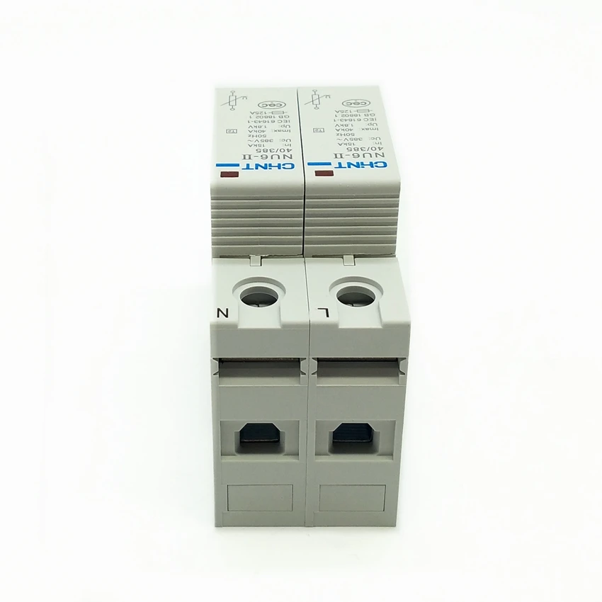CHINT NU6 II 2P 15 40KA 275V низковольтный стабилизатор напряжения 385V