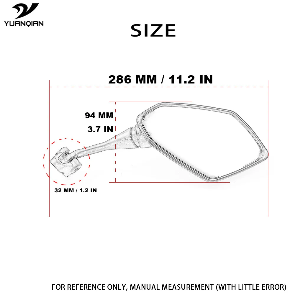 1 пара Универсальный мотоцикл зеркало Racer заднего вида аксессуары для HONDA dio x dav