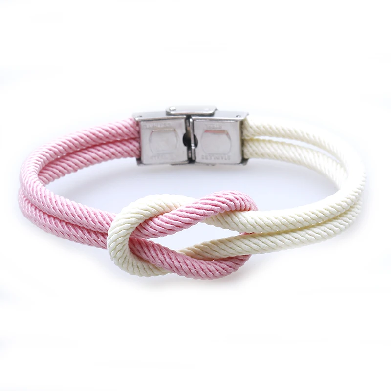 Новые очаровательные браслеты для женщин Pulseira Homme плетеные веревочные женские