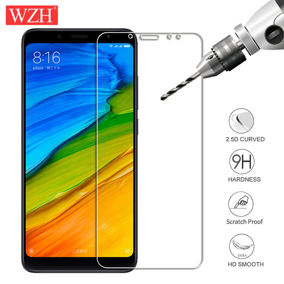Защита экрана WZH для xiaomi redmi 5 plus 4X 4A 5A 6A закаленное стекло xiomi 6 pro Note note 4x защитная