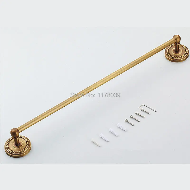Винтажные латунные поручни для полотенец ванной комнаты Медные Поручни с