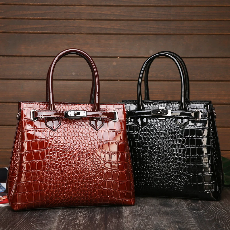 

Simple Temperament Crocodile Pattern Ladies Handbag New Fashion High Quality Casual Wild Shoulder Messenger Bag