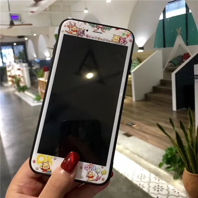 Японское аниме Anpanman Crayon Shinchan шаблон Закаленное стекло протектор экрана для iPhone 7 8 6 6s Plus