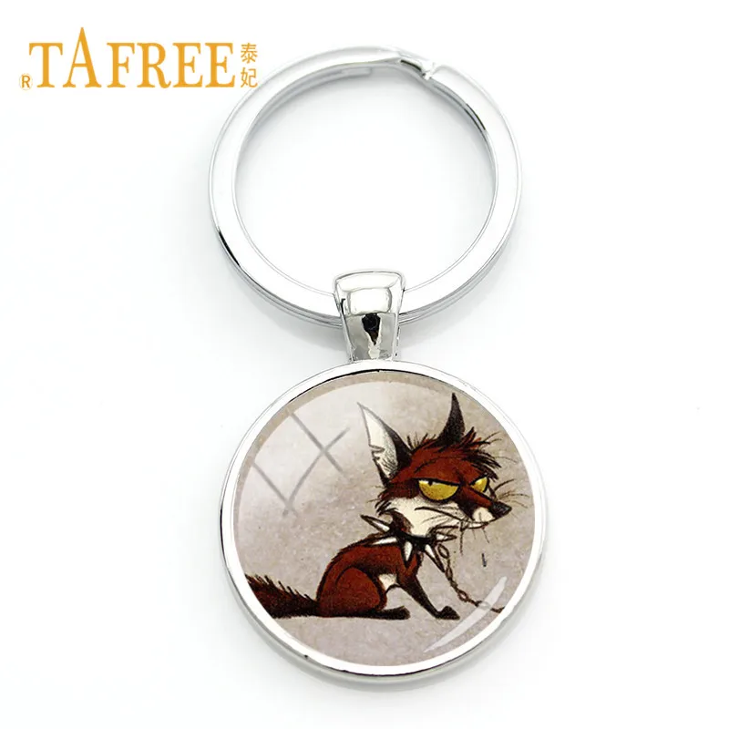 TAFREE прикованный хитовый брелок Лисичка Мультяшные животные лисы Искусство Клип