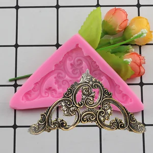 DIY ремесло в стиле барокко, рельефная силиконовая форма, помадка, шоколадные конфеты, формы для мастики, кексы, печенья, инструменты для украшения выпечки, торта