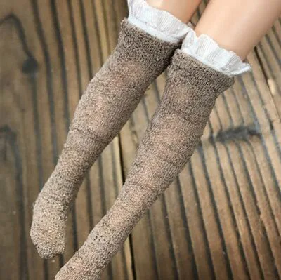 light brown 9 цветов 1/6 кукольные носки для Blyth, Licca, Azone, momoko куклы-Барби одежда аксессуары Игрушки для девочек - Цвет: light brown