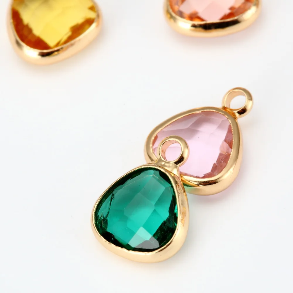 

20PCS Charm 12 Colors Crystal Pendant Dangle Jewelry For DIY Necklace&Bracelet&Earrings Jewelry
