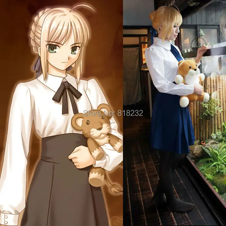 Женская школьная форма для косплея Fate/stay night Artoria Pendragon Sabre