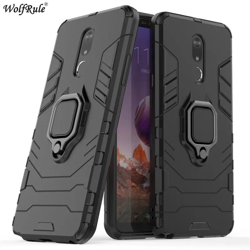 

For Cover LG Stylo 5 Case Finger Ring Holder Armor Bumper Protective Hard Back Phone Case For LG Stylo 5 Cover Funda