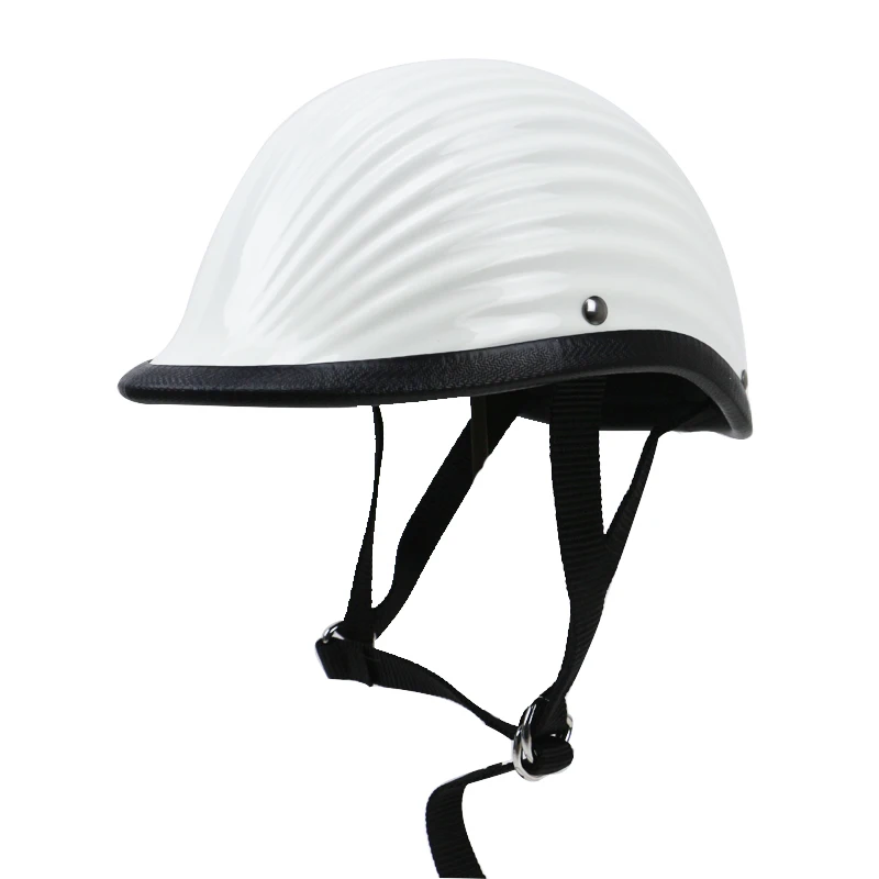 

Handmade TT&CO style half face helmet fiberglass motorcycle helmet light weight wave surface moto helmet for adults
