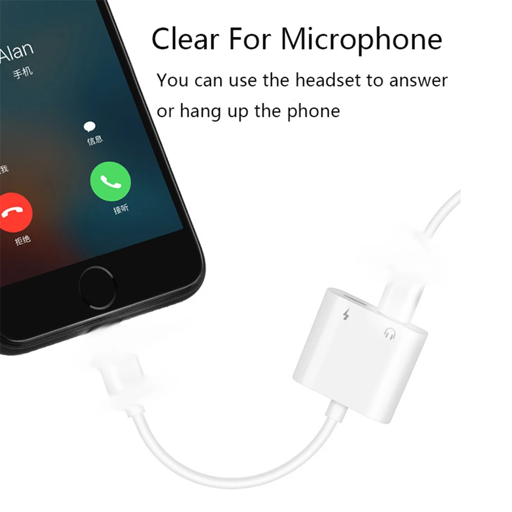 2 в 1 аудио адаптер зарядный кабель для наушников для iPhone 7 8 plus X Aux Jack гарнитура для Lightning 3,5 мм для наушников разветвитель