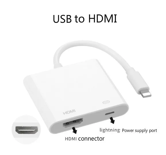 USB к hdmi HD кабель-адаптер совместим с Apple тот же экран |