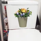 Красивая Фарфоровая Ваза YOJA 21,3*22,8 см, цветок, гостиная, Настенный декор, наклейка, домашний туалет, наклейка