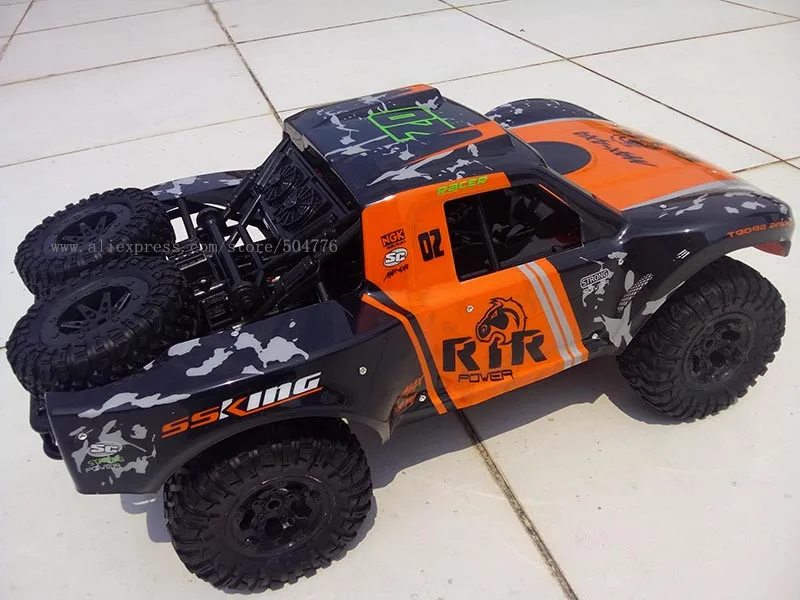 Rc-car-1: 10 rc автомобиль 48 см большой внедорожный Водонепроницаемый rc автомобиль работает на суше и воде 1/10 игрушечные машинки rc для детей