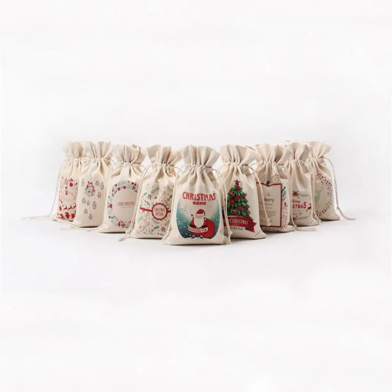 10 шт. Творческий Рождественский подарок сумки и Коробки 16X23,5 см мешки Drawstring Candy/шоколад/Рождество/ ювелирных изделий Подарочная упаковка Сумки