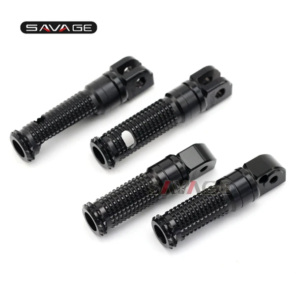 Для YAMAHA FZ-07 FZ-09 FJ-09 FZ-10 FZ8 FZ6 FZ1 MT-10 MT-09 MT07/Tracer XSR 700 900 Rider пассажирских спереди и сзади подножки - Цвет: Черный