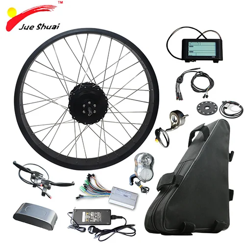 1000W 48V 20AH 2" 4,0 Fat Tire велосипед электрический велосипед комплект с 48 В 20ah литиевая батарея Fat велосипед задний мотор колеса Электрический полный Ebike комплект - Цвет: 1000W 48V 20AH