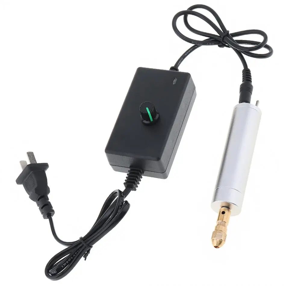 12V Electric Drill Stepless Speed Adjustable Motor Hand with Chuck and Frosted Shell for Circuit Board / Plastic | Инструменты