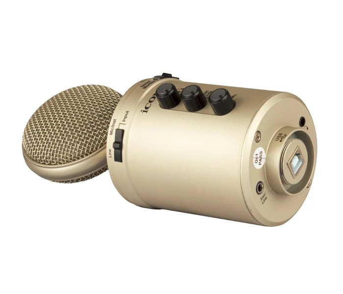 USB микрофон для записи с большой диафрагмой iCON U24 внутренней звуковой картой