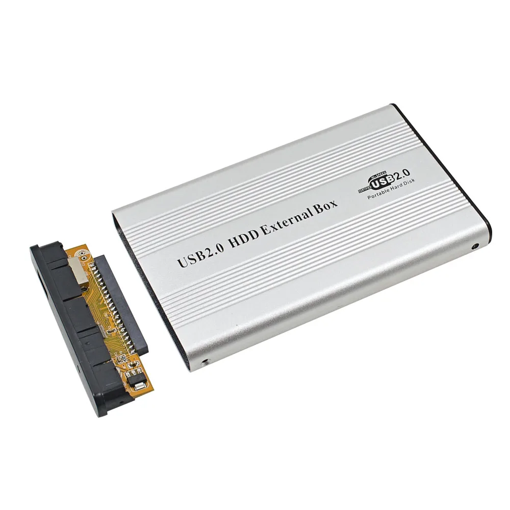 Алюминиевый серебристый внешний корпус USB 2 0 5 IDE контейнер для жесткого диска HDD
