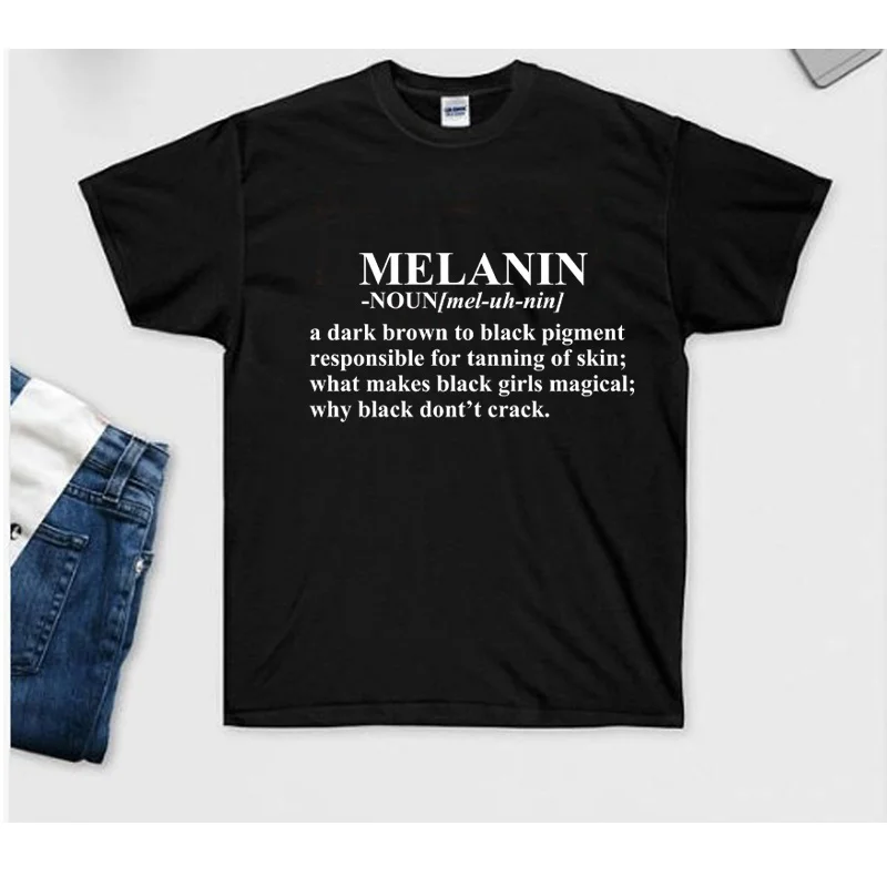 Черная футболка PUDO-XSXMelanin с чёрными именами черная гордость коричневая пародия