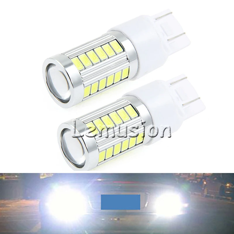 2 шт Автомобильный светодиодный T20 W21W 7440 WY21W 33 5630 5730 SMD Автомобильная резервная