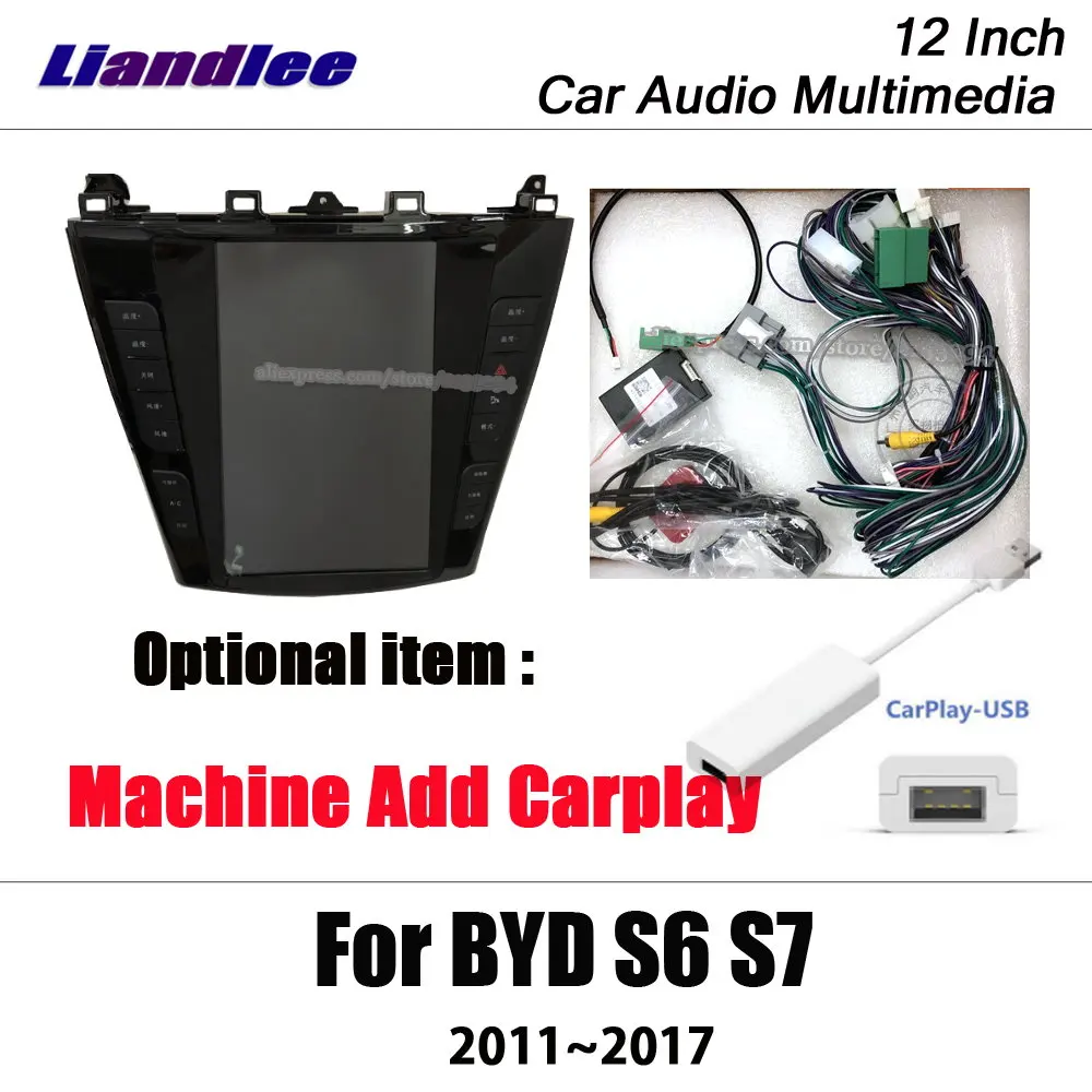 Liandlee 12 дюймов Android для BYD S6 S7 2011~ стерео радио Видео Wi-Fi Carplay карта gps Navi навигации мультимедиа