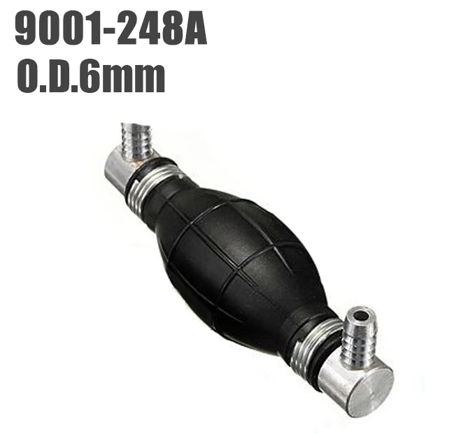 9001-248A-6mm TopAuto масляный насос резиновый ручной Сферический односторонний клапан алюминиевый прижимной всасывающий насос для аквариума аксессуары для автомобиля - Цвет: 9001-248A-6mm