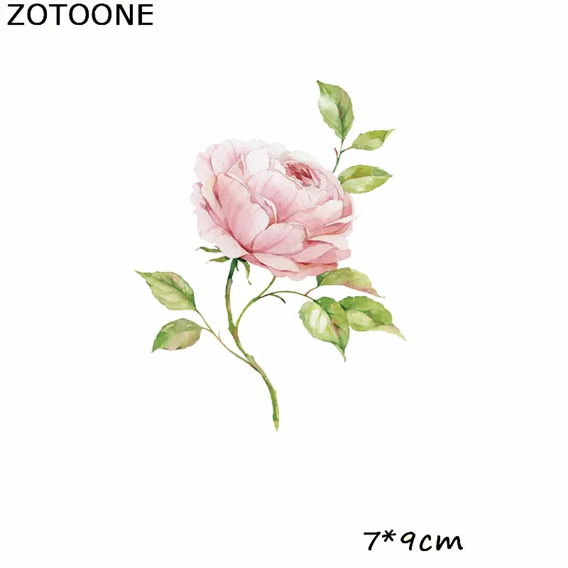18 ZOTOONE классические цветы утюжок на Переводные патчи Аппликации полосы наклейки на одежду моющиеся приложения термо-Стикеры для одежды E - Цвет: 18
