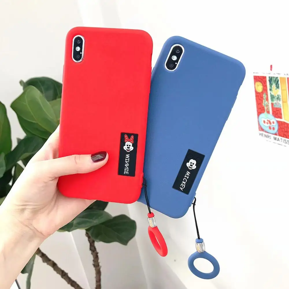 Чехол для Xiaomi Redmi note 7 силиконовый Одноцветный чехол телефона с