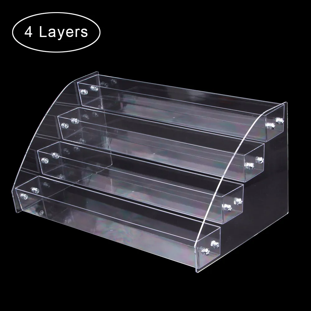 1 до 7 ярусов стойка для лака ногтей акриловый держатель дисплея Настольный стенд