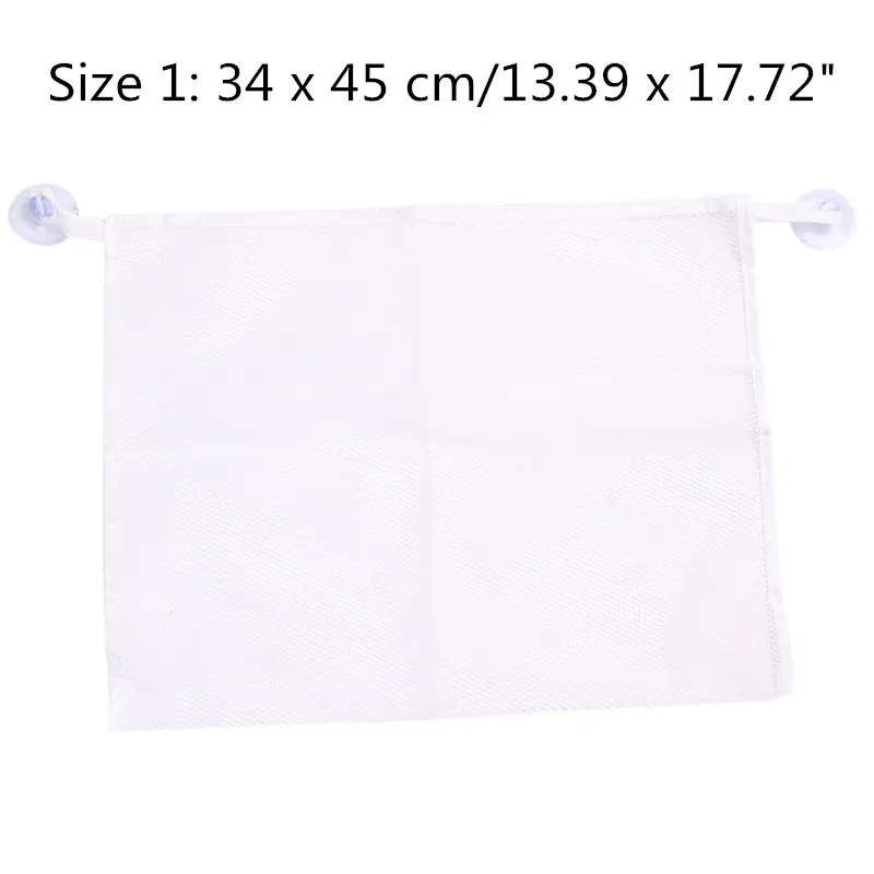 34 x 45 cm WHISM Детская сумка для хранения игрушек для ванной на присоске дышащая сумка складной держатель для детских игрушек Сетчатый Контейнер настенный органайзер для ванной - Цвет: 34 x 45 cm