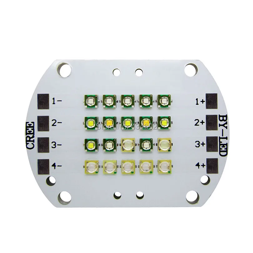 4 Канал Cree XPE XP E + Epileds Многокристальных Led Излучатель Света королевский Синий