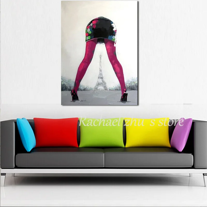 Новые поступления! 100% ручная роспись искусство сексуальная девушка красивая