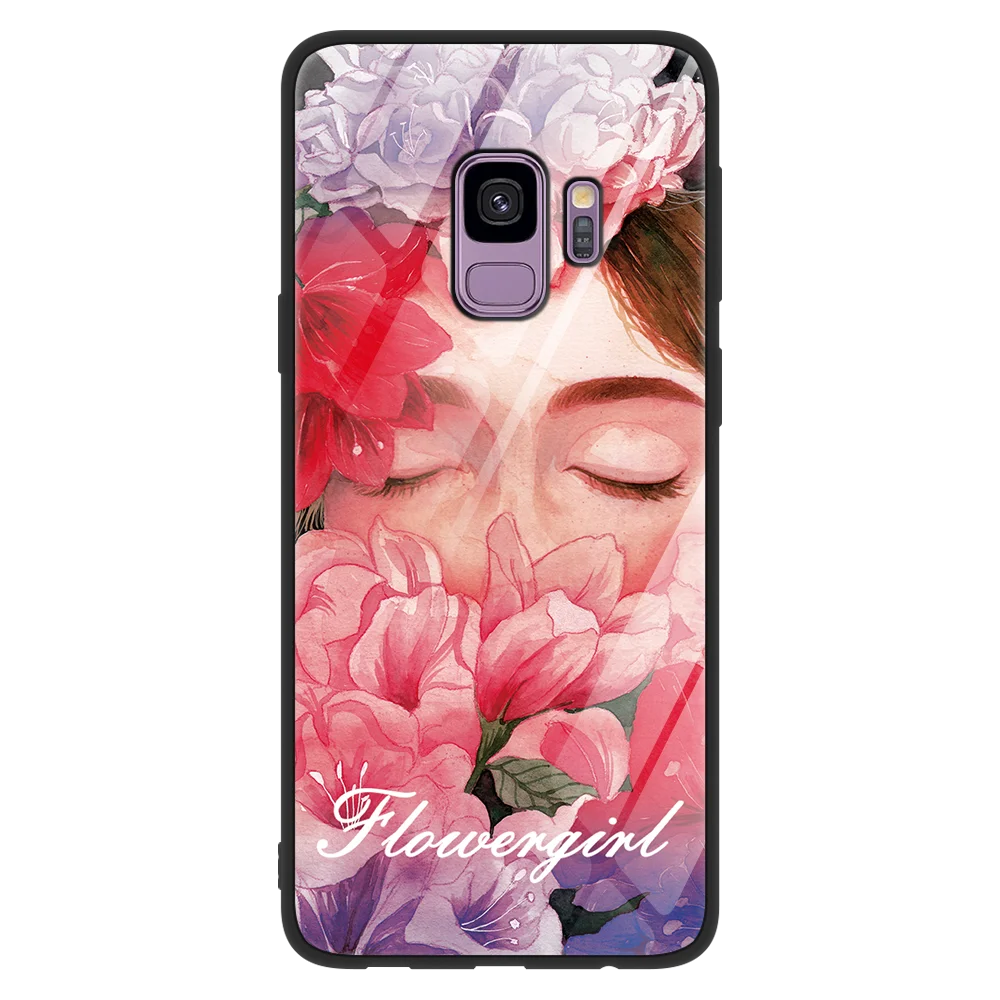 Защитная пленка из закаленного стекла чехол для samsung Galaxy A50 S8 S9 Plus Note 9 A7 A8 A6 J4 Plus A6S M10 M20 J7 Prime Мягкий ТПУ стакана воды чехол