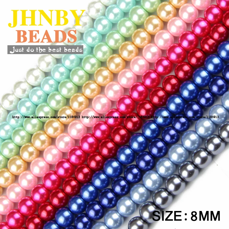 100 шт. круглые разноцветные бусины 8 мм|bracelet making|beads ballloose beads |