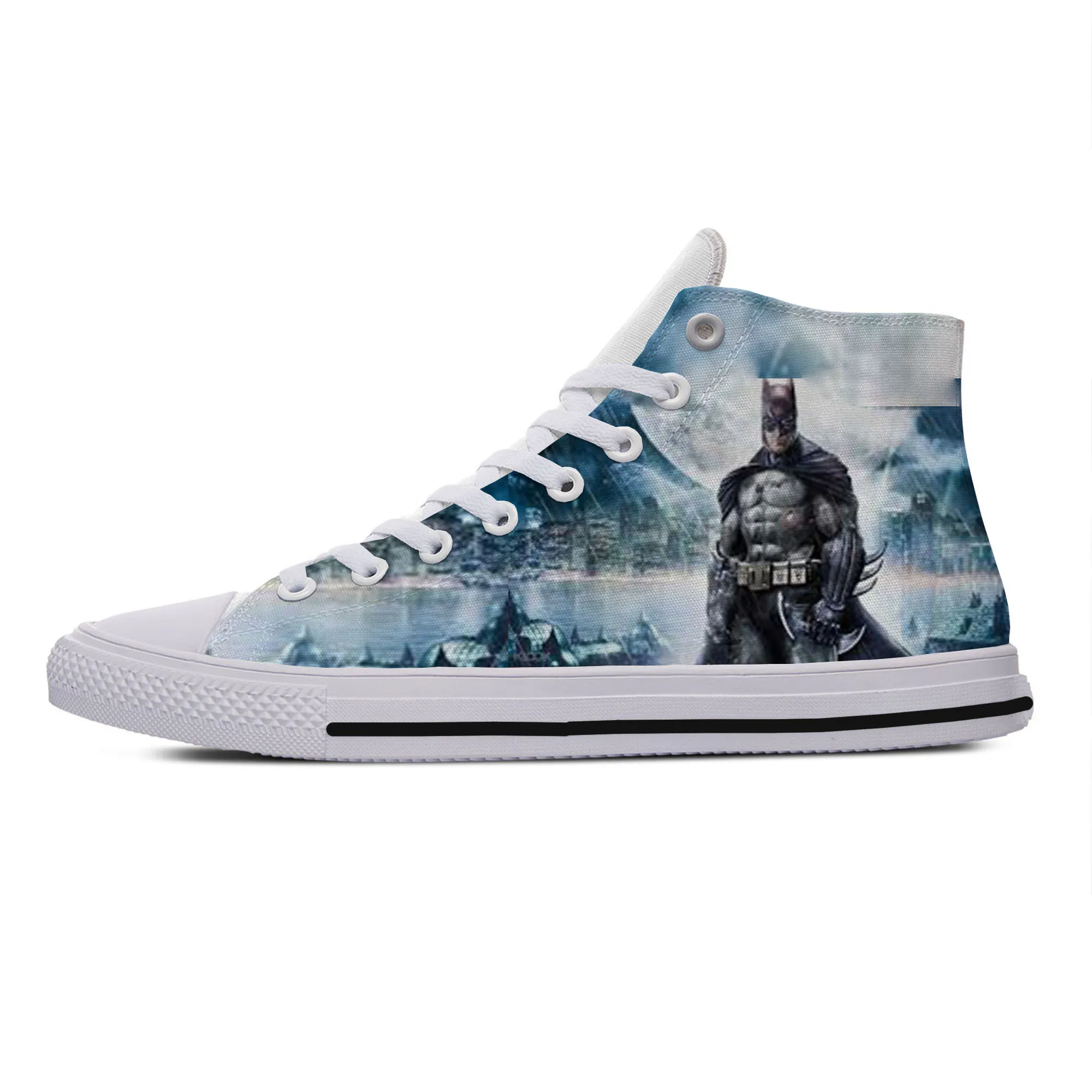 2019 Hot Cool Fashion High Sneakers Handiness Casual Shoes New Summer 3D Printed Youth Super Hero Batman Harajuku Funny Cotton | Обувь