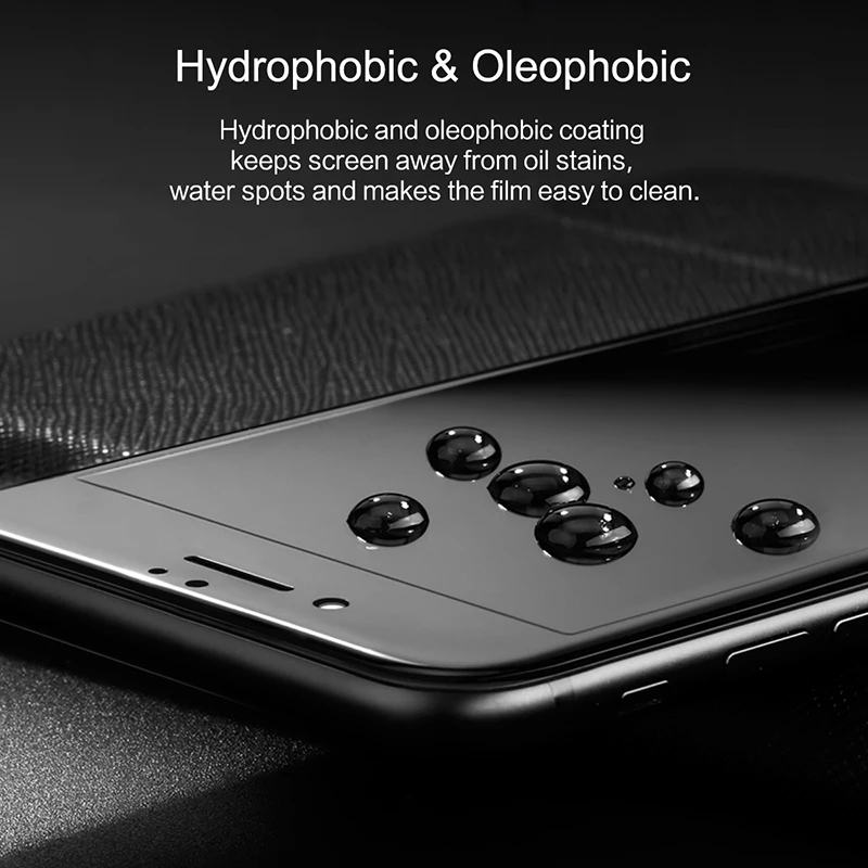 3D полное закаленное стекло для iPhone 8 8 plus, ROCK 9H анти-синий полный экран протектор высокая прозрачная пленка для iPhone8 с мягким краем