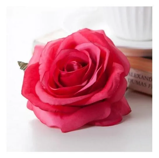Rose Red 5 шт., искусственные шелковые розы, декоративные украшения для невесты, искусственные цветы для дома, свадьбы, дня рождения, вечеринки, Декоративные искусственные цветы - Цвет: Rose Red
