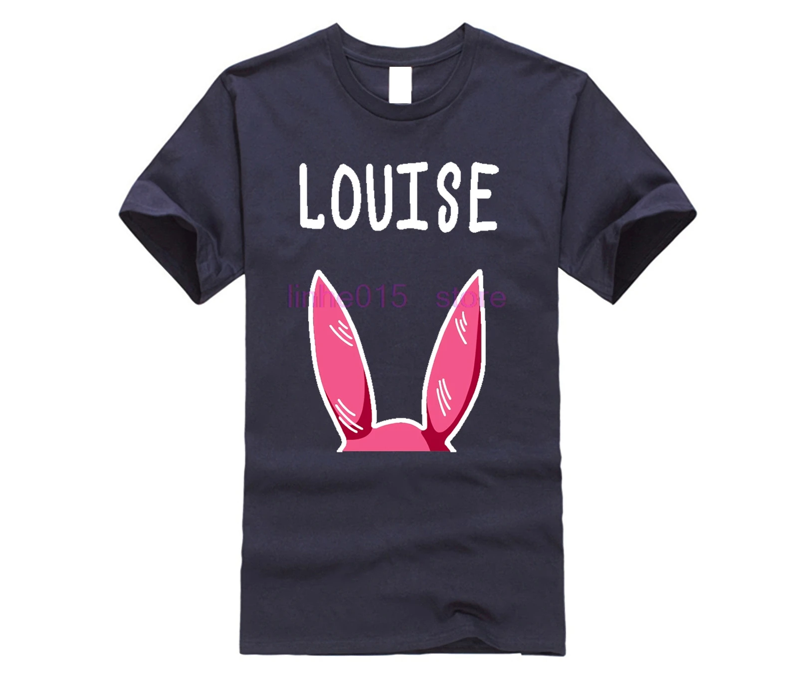 Bobs Burgers Louise приталенная хлопковая футболка с надписью Next Level 100% хлопок большие