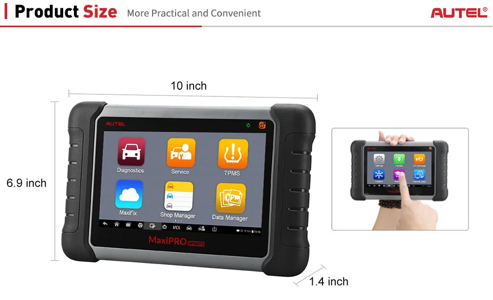 Autel MaxiPRO MP808TS OBDII Автомобильный диагностический инструмент OBD2 сканер OBD 2 код ридер как DS808 добавить TPMS Функции PK MS906