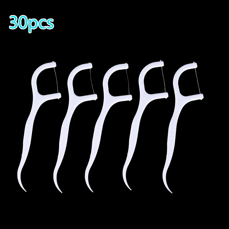 30/50 Pieces Dental Flosser Tooth brush ToothPicks Teeth Oral Hygiene Cleaner Stick Pick Interdental Brush | Красота и здоровье