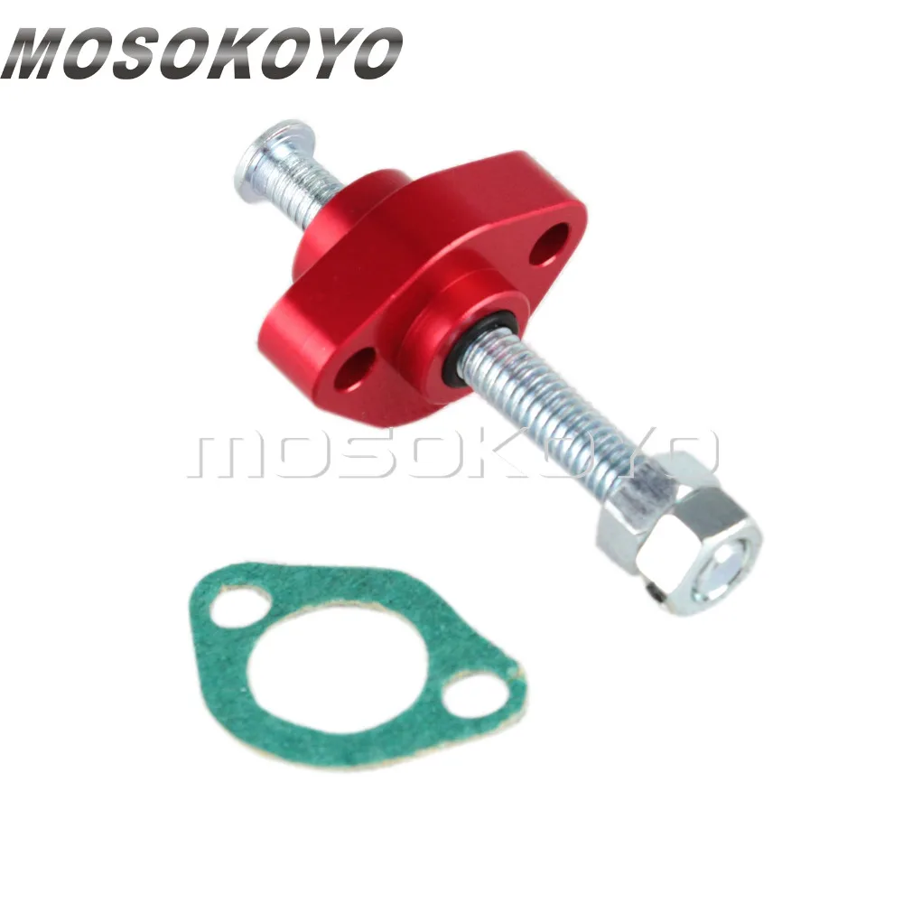 Черный мотоцикл ATV уличный Велосипед ручной натяжитель цепи для Honda VF 750c VTR 1000 TRX 250